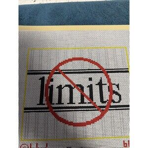 Needlepoint Canvas 7.5” X 6.5” 14ct No Limits